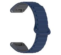 VMBVBHMDF 20 22 26MM Silicone Loop Buckle Strap, Suitable Fit For Garmin Fenix 8 E 7 7X 6X 6 Pro 5 5X Plus 3HR Strap Quick Release Bracelet(Midnight Blue,20mm)