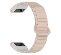 VMBVBHMDF 20 22 26MM Silicone Loop Buckle Strap, Suitable Fit For Garmin Fenix 8 E 7 7X 6X 6 Pro 5 5X Plus 3HR Strap Quick Release Bracelet(Rock White,26mm)