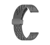 VMBVBHMDF 20 22MM Universal Breathable Folding Buckle Silicone Strap Fit For Garmin Venu 4/3/2s Vivoactive 6/5/4/3 Forerunner 570 Replacement Strap(Dark gray,20mm)