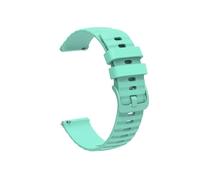 VMBVBHMDF 20 22MM Universal Wave Pattern Two Color Silicone Strap Fit For Garmin Venu 4/3/2s Vivoactive 6/5/4/3 Forerunner 570 Replacement Strap(Duck Green,20mm)