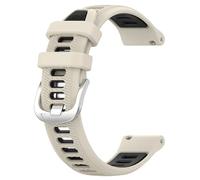 VMBVBHMDF 20mm 22mm 18mm Silicone Strap Fit For Garmin Forerunner 265 265S 255 Music/Vivoactive 4 4S/Venu 2 Vivoactive RUN Band Belt Bracelet(Starlight black,22MM)