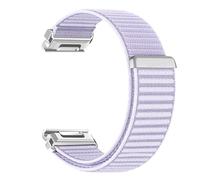 VMBVBHMDF 20mm 22mm 26mm QuickFit Mountain Pattern Nylon Loop Strap Fit For Garmin Fenix8/Fenix7X/EpixProTactix8 Forerunner 965 955 255 265 Strap(Light purple,22mm)