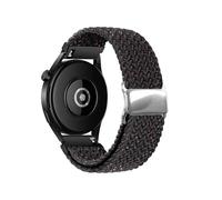 VMBVBHMDF 20mm 22mm Universal Elastic Nylon Braided Watch Strap, Fit For Samsung Watches 6/6 Classic/Gear S3, Fit For Garmin Fenix 7/7s Replacement Strap(Black,20mm)