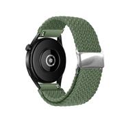 VMBVBHMDF 20mm 22mm Universal Elastic Nylon Braided Watch Strap, Fit For Samsung Watches 6/6 Classic/Gear S3, Fit For Garmin Fenix 7/7s Replacement Strap(Olive green,20mm)