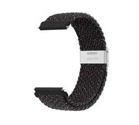 VMBVBHMDF 20mm 22mm Universal Elastic Nylon Woven Strap Fit For Samsung Galaxy Watch 7/4/6 Classic/5 Pro/Gear S3 44mm 40mm Replacement Strap(Black Unity,20mm)