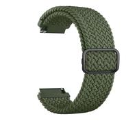 VMBVBHMDF 20mm 22mm Universal Quick Release Elastic Braided Watch Strap Fit For Garmin Forerunner 55 165 265 965 255 Active Replacement Strap(Navy Green,22mm)