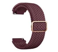 VMBVBHMDF 20mm 22mm Universal Quick Release Elastic Braided Watch Strap Fit For Garmin Forerunner 55 165 265 965 255 Active Replacement Strap(Wine Red,22mm)