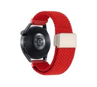 VMBVBHMDF 20mm 22mm Universal Quick Release Elastic Nylon Braided Watch Strap Suitable For Samsung Galaxy Watch 7/6/Classic/5/4/3 Replacement Strap(Red,20mm)
