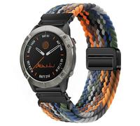 VMBVBHMDF 22 26mm Elastic Quick Fit Nylon Strap Enduro2 Wristband Fit For Garmin Fenix5 5XPlus 6 6XPro 7 7XPro 8 Bracelet Tactix7Pro WatchBand(Denim camouflage,22mm)