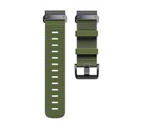 VMBVBHMDF 22 26mm Nylon Quick Fit Watch Strap Fit For Garmin Tactix 8 7 Delta Bravo Woven Wristband Quatix 7/6/5 Fenix 8/E/7X/6X/5X Sport Band(Green,20mm)