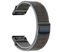 VMBVBHMDF 22/26mm QuickFit adhesive nylon woven strap, suitable fit for Garmin Fenix8/7X/EpixProTactix8 Forerunner 965 955 255 265 Enduro 2 strap(Midnight color,26MM)