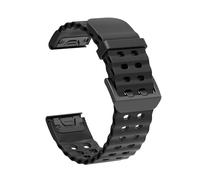 VMBVBHMDF 22/26MM Silicone Strap Fit For Garmin Quick Fit Band Fenix 8 47mm 51 7 7X 7S 6 6X Pro 5 5X Epix 2 Forerunner 965 955 945(Black,22mm)