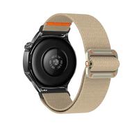 VMBVBHMDF 22mm 20mm Universal Mechanical Dropper Elastic Nylon Strap Fit For Samsung Galaxy Watch 7 6 5 4 40mm 44mm 6Class 47mm Replacement Strap(Stone color,20mm)