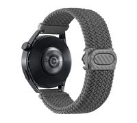 VMBVBHMDF 22mm 20mm Universal Quick Release Nylon Ring Buckle Woven Strap Fit For Samsung Galaxy Watch 6 4 Classic/5 Pro Replacement Strap(Gray,22mm)