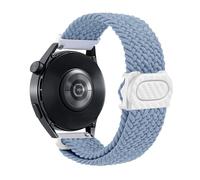 VMBVBHMDF 22mm 20mm Universal Quick Release Nylon Ring Buckle Woven Strap Fit For Samsung Galaxy Watch 6 4 Classic/5 Pro Replacement Strap(Light Blue,20mm)