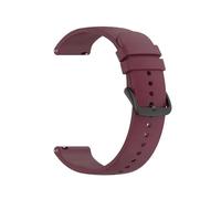 VMBVBHMDF 22mm 20mm Universal Solid Color Silicone Strap Fit For Samsung Gear S3 Frontier/Galaxy Watch 6/5/4/Active 2/46mm Replacement Strap(Wine red,22mm)