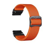 VMBVBHMDF 22mm 26mm Nylon Quick Fit Strap Fit For Garmin Fenix 7X 8X 8 7 Pro Fenix 6X 6 5X Tactix 8 7 9 Forerunner 965 955 Watch Accessories(Orange 1,26mm)