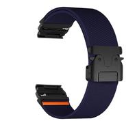 VMBVBHMDF 22mm 26mm Quickfit Nylon Strap Fit For Garmin Descent Mk3i 51mm Mk2 Bracelet Fit For Garmin Enduro 2 MARQ/Epix Gen 2 Sports Band Accessories(Blue 2,22mm)