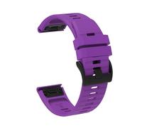 VMBVBHMDF 22mm 26mm Silicone Strap Fit For Garmin Fenix 6X 6 Sapphire /7X 7 Pro Solar 5 5X Plus 3 3HR/Epix Approach S62 60 QuickFit Watch Band(Purple,22mm)
