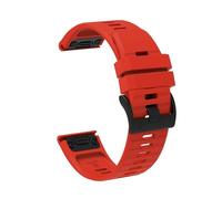 VMBVBHMDF 22mm 26mm Silicone Strap Fit For Garmin Fenix 6X 6 Sapphire /7X 7 Pro Solar 5 5X Plus 3 3HR/Epix Approach S62 60 QuickFit Watch Band(Red,22mm)