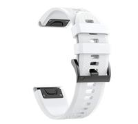 VMBVBHMDF 22mm 26mm Silicone Strap Fit For Garmin Fenix 7X 7 Pro Solar 6X 6 Sapphire 5 5X Plus 3 3HR Epix Approach S62 60 QuickFit Watch Band(White,26mm)