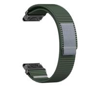 VMBVBHMDF 22mm 26mm Velcro Nylon Quick Release Strap, Suitable Fit For Garmin Fenix 5/5X Pro 6/6X Pro 7/7X 7X Solar Strap 8/8X Replacement Strap(Green gray,26mm)