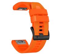VMBVBHMDF 22mm 26mm Watchbands Fit For Garmin MARQ Athlete Epix Gen 2 Strap Quickfit Canvas+Silicone Bracelet(Orange,22mm)