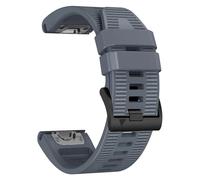VMBVBHMDF 22mm 26mm Watchbands Fit For Garmin MARQ Athlete Epix Gen 2 Strap Quickfit Canvas+Silicone Bracelet(Gray,26mm)