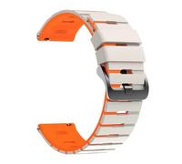 VMBVBHMDF 22MM Universal Piano Key Dual Color Silicone Strap Fit For Huawei Watch GT6/GT6Pro GT5 GT4 GT3 46mm Replacement Strap(Starlight Orange)