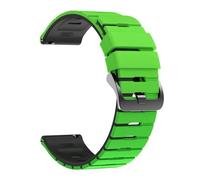 VMBVBHMDF 22MM Universal Piano Key Dual Color Silicone Strap Fit For Huawei Watch GT6/GT6Pro GT5 GT4 GT3 46mm Replacement Strap(Green Black)