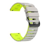 VMBVBHMDF 22MM Universal Piano Key Dual Color Silicone Strap Fit For Huawei Watch GT6/GT6Pro GT5 GT4 GT3 46mm Replacement Strap(Starlight Green)