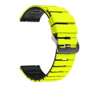 VMBVBHMDF 22MM Universal Piano Key Dual Color Silicone Strap Fit For Huawei Watch GT6/GT6Pro GT5 GT4 GT3 46mm Replacement Strap(Yellow Black)