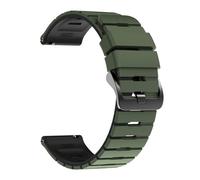 VMBVBHMDF 22MM Universal Piano Key Dual Color Silicone Strap Fit For Huawei Watch GT6/GT6Pro GT5 GT4 GT3 46mm Replacement Strap(Military Green Black)