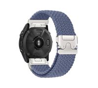 VMBVBHMDF 26 22 20mm Fit For Garmin Fenix 8 7 Pro 7S 6 5X 5Plus Parachute Nylon Bracelet Correa Fenix 8 Band 43mm QuickFit Release Bracelet(Blue grey,20mm)