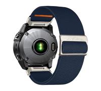 VMBVBHMDF 26/22mm Elastic Nylon Loop Strap Fit For Garmin Fenix 8 E 5 5X 6X 6 7 7X Pro/TACTIX/Mk2 Mk2i G1/Enduro 2 3 Sport Bracelet Watchband(Navy Blue,26mm)