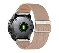 VMBVBHMDF 26/22mm Elastic Nylon Loop Strap Fit For Garmin Fenix 8 E 5 5X 6X 6 7 7X Pro/TACTIX/Mk2 Mk2i G1/Enduro 2 3 Sport Bracelet Watchband(Pink,22mm)