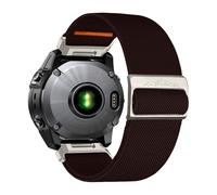 VMBVBHMDF 26/22mm Elastic Nylon Loop Strap Fit For Garmin Fenix 8 E 5 5X 6X 6 7 7X Pro/TACTIX/Mk2 Mk2i G1/Enduro 2 3 Sport Bracelet Watchband(Chocolate,26mm)