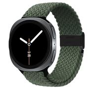 VMBVBHMDF Braided Solo Loop Bracelet Fit For Samsung Galaxy Watch 8 Strap 40mm 44mm Sport Pulseira Correa Galaxy Watch8 8 Classic 46mm Band(Inverness Green)