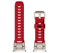 VMBVBHMDF Explorer Metal Connector Sports Rubber Strap Fit For Samsung Galaxy Watch 7 Ultra 47mm Band Silicone Bracelet For Galaxy Watch Ultra Wristband(Red 1)