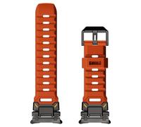 VMBVBHMDF Explorer Metal Connector Sports Rubber Strap Fit For Samsung Galaxy Watch 7 Ultra 47mm Band Silicone Bracelet For Galaxy Watch Ultra Wristband(Orange 2)