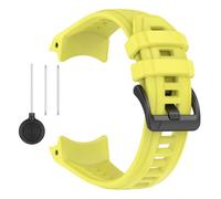 VMBVBHMDF Fit For Garmin Instanct3 45 50mm Dual Color Silicone Seamless Strap(Aurora Yellow,50mm)