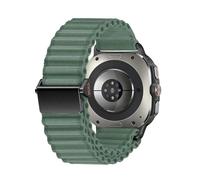 VMBVBHMDF Original Trail Band Fit For Samsung Galaxy Watch 7 Ultra 47mm Off-road Nylon Braided Loop Bracelet Belt Galaxy Watch 7 Ultra Wristband(Green 1)