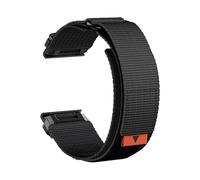 VMBVBHMDF Quick Fit Strap 22mm 26mm Fit For Garmin Fenix 8 7 7X 6 6X Pro 5 5X Nylon Bands Bracelet Watchband(Black,22mm)