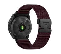 VMBVBHMDF QuickFit 20mm 22mm 26mm Field Nylon Band Fit For Garmin Fenix 8 47mm 51mm 7 7X 6 6X 5 5X Plus/Enduro 3/Epix Pro Gen 2 Strap Bracelet(Plum,20mm)