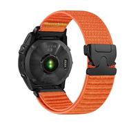 VMBVBHMDF QuickFit 20mm 22mm 26mm Field Nylon Band Fit For Garmin Fenix 8 47mm 51mm 7 7X 6 6X 5 5X Plus/Enduro 3/Epix Pro Gen 2 Strap Bracelet(Orange,20mm)