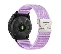 VMBVBHMDF QuickFit 20mm 22mm 26mm Field Nylon Band Fit For Garmin Fenix 8 47mm 51mm 7 7X 6 6X 5 5X Plus/Enduro 3/Epix Pro Gen 2 Strap Bracelet(Purple,22mm)
