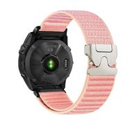 VMBVBHMDF QuickFit 20mm 22mm 26mm Field Nylon Band Fit For Garmin Fenix 8 47mm 51mm 7 7X 6 6X 5 5X Plus/Enduro 3/Epix Pro Gen 2 Strap Bracelet(Pink,20mm)