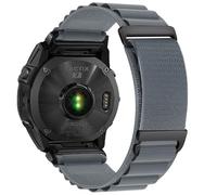 VMBVBHMDF QuickFit 20mm 22mm 26mm Woven Nylon Band Fit For Garmin Fenix 8 47mm 51mm 7 7X 6 6X 5 5X Plus Enduro 3 Epix Pro Gen 2 Strap Bracelet(Bluish gray,20mm)