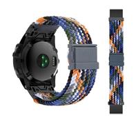 VMBVBHMDF QuickFit 22 26mm Bracelet Strap Fit For Garmin Fenix 7X 7Pro Solar 6X 6 Pro 5 5X Plus MARQ EPIX Gen 2 Mk2i Mk2 Nylon Watchband(Denim color,26mm)