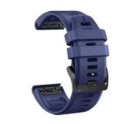 VMBVBHMDF QuickFit 22/26mm Silicone Watch Strap Fit For Garmin Fenix 8 Pro 8 7X/D2 Mach 2 1Pro/Instinct 3 2X/Tactix 8 7Replacement Watch Band(Navy blue,22mm)
